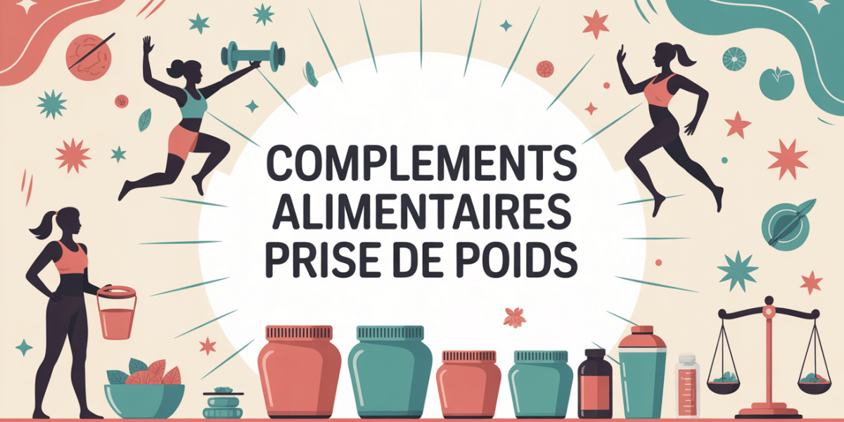 illustration complements alimentaires prise de poids sport