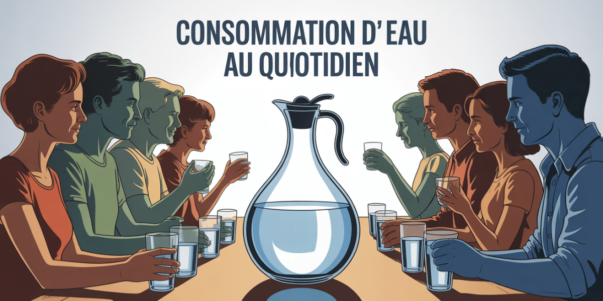 carafe eau famille hydratation quotidienne