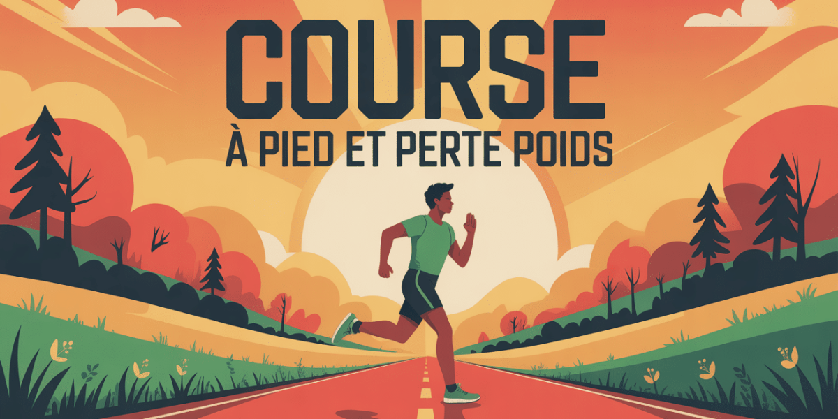 course a pied et perte de poids route campagne