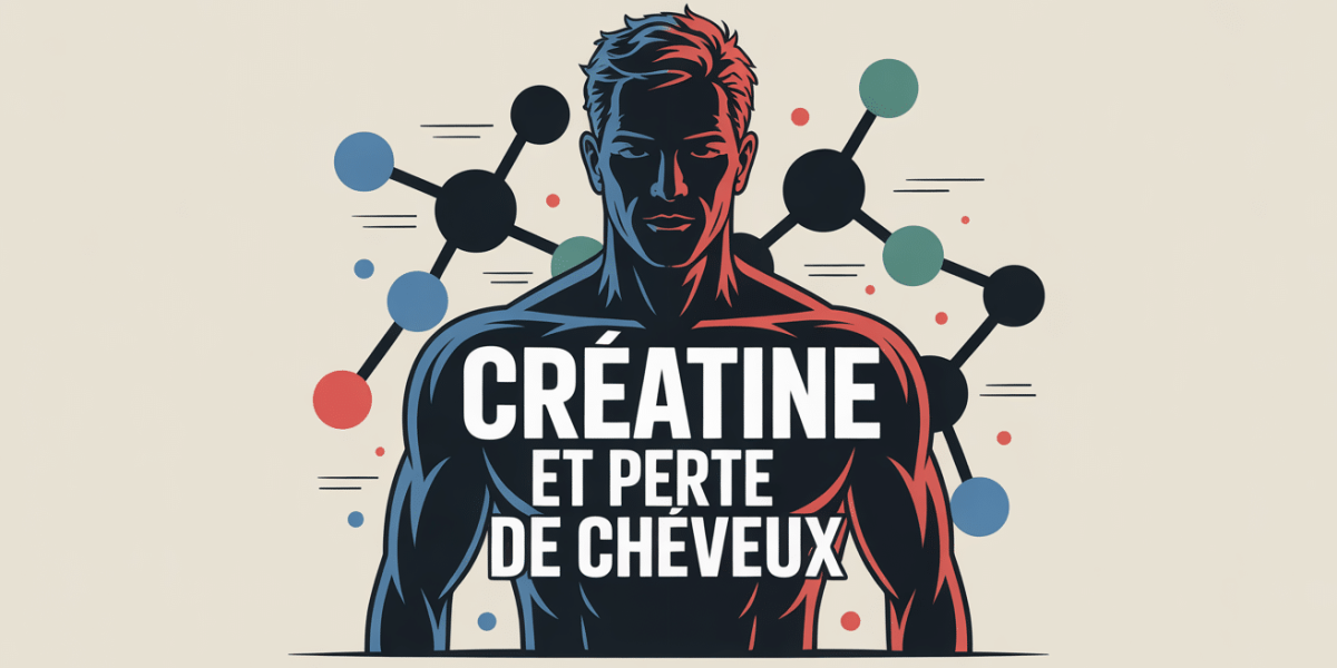 creatine et perte de cheveux illustration sportive