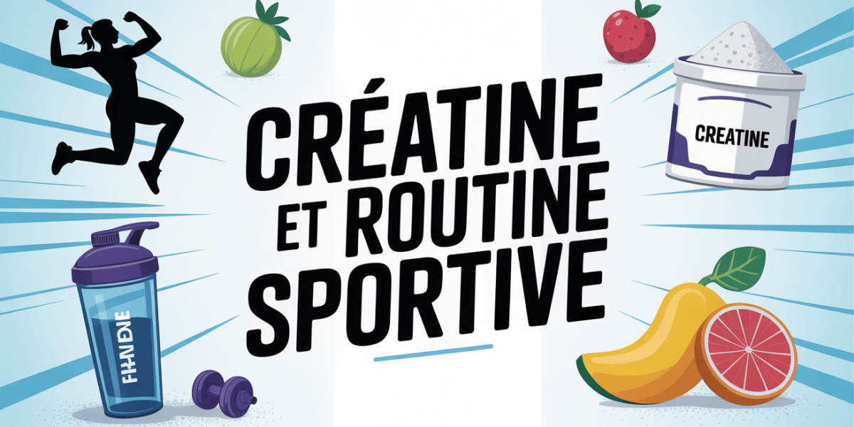 illustration creatine routine sportive nutrition