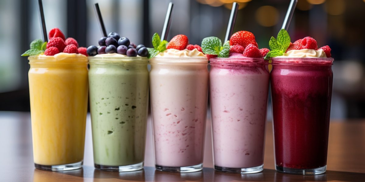 shakes de remplacement de repas : image d'un shake Healthy Cute avec ingrédients naturels