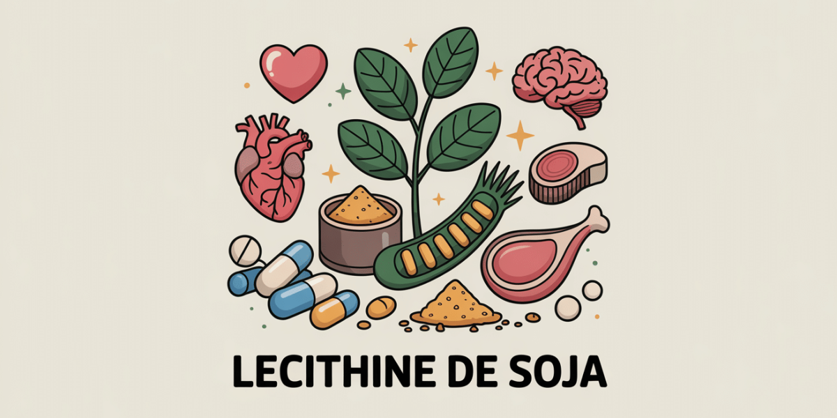 Lecithine de soja granulés gélules poudre coeur cerveau foie