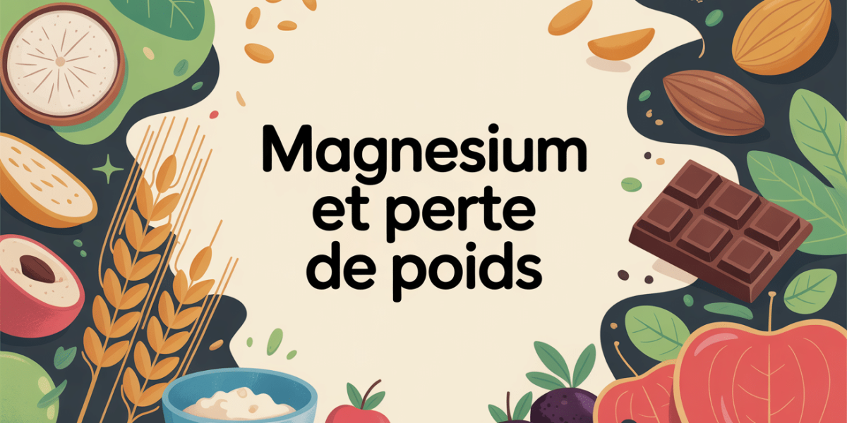 Magnesium perte de poids illustration aliments balance