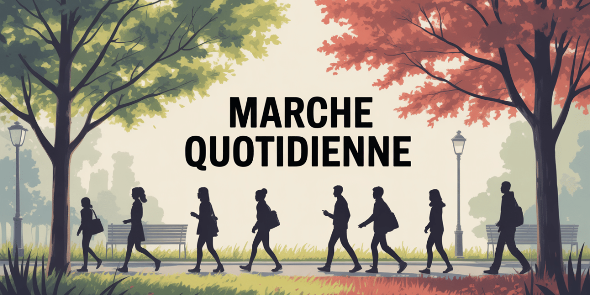 personnes marche quotidienne dans parc