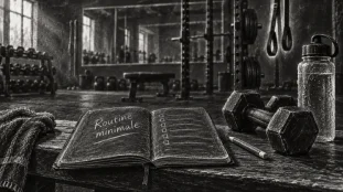 Motivation musculation : routine minimale au gymnase