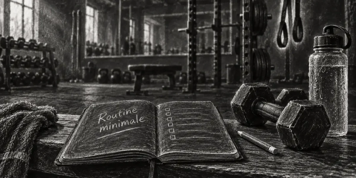 Motivation musculation : routine minimale au gymnase