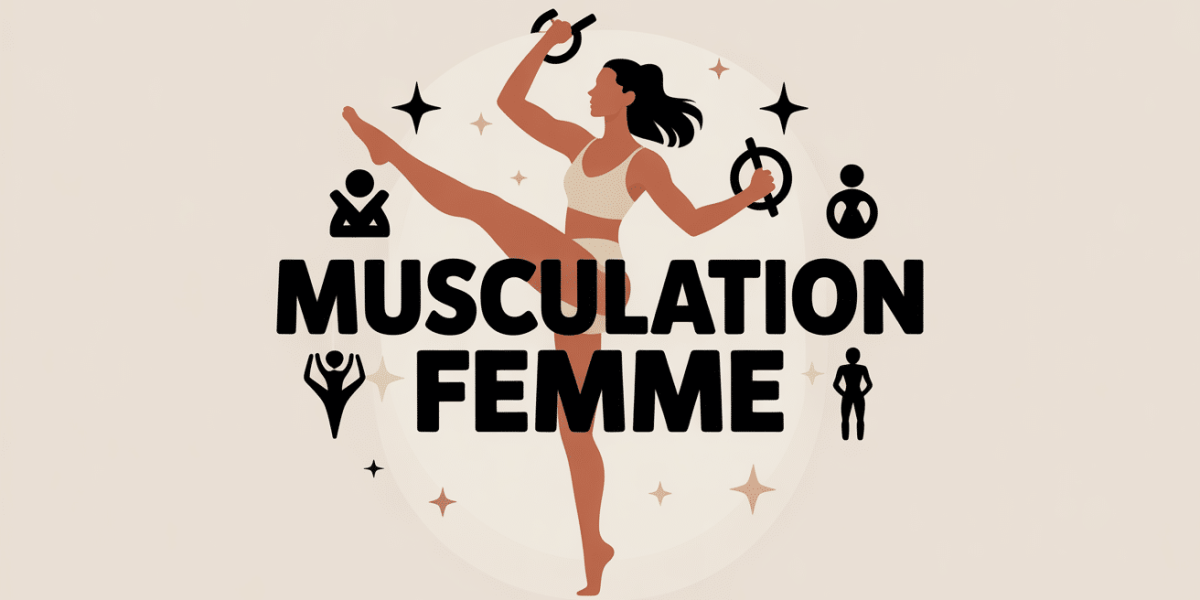 Musculation femme, silhouette énergique avec haltères, ambiance confiance