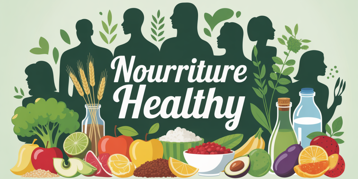 Tableau stylisé nourriture healthy assiette, fruits, légumes
