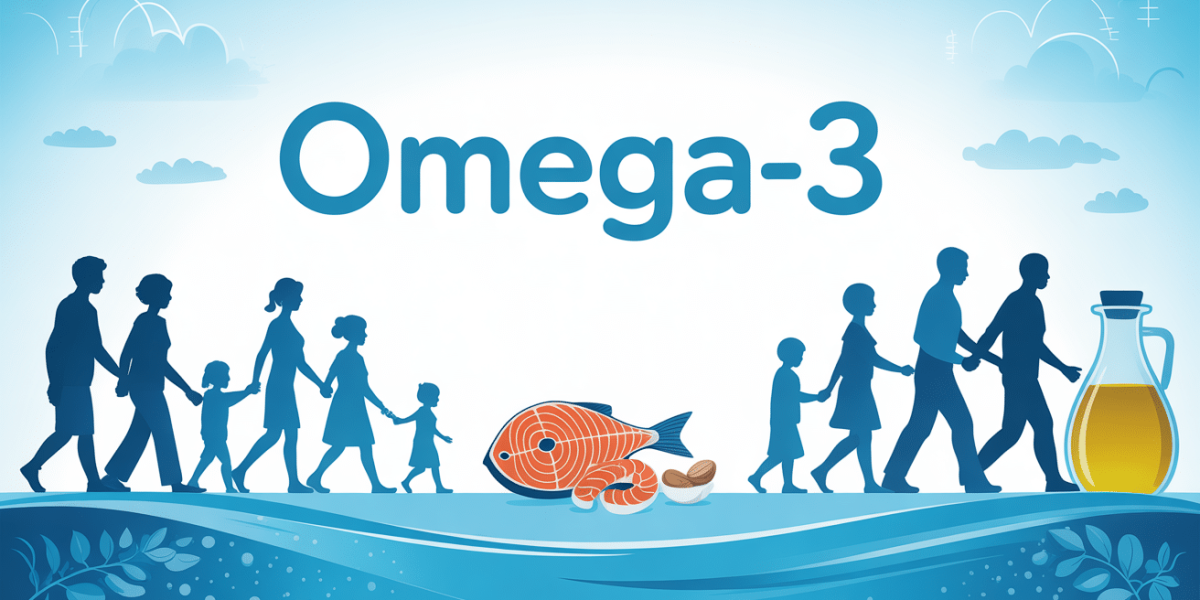 Illustration famille aliments sources omega-3