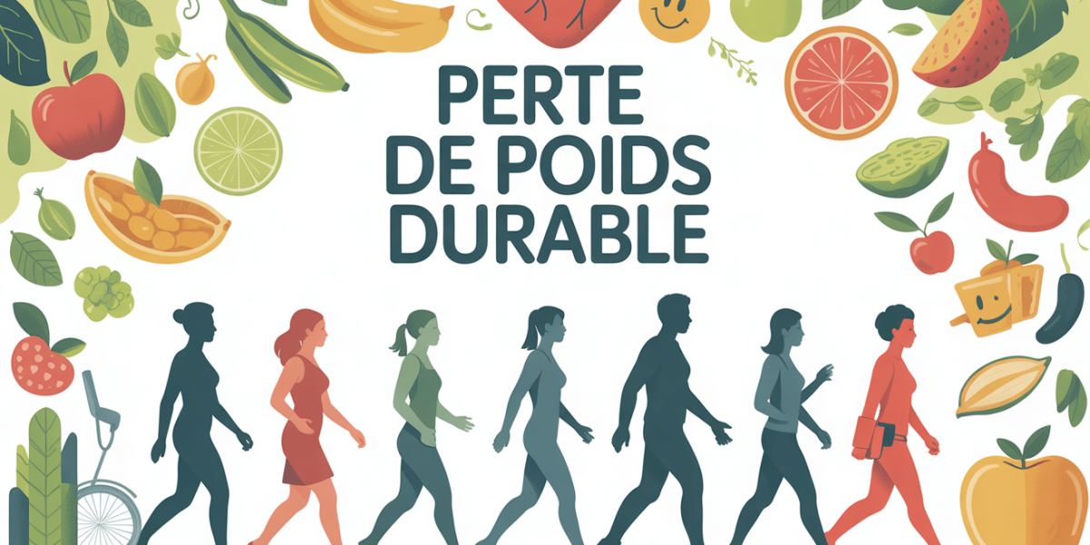 Silhouettes marche bien etre perte de poids durable