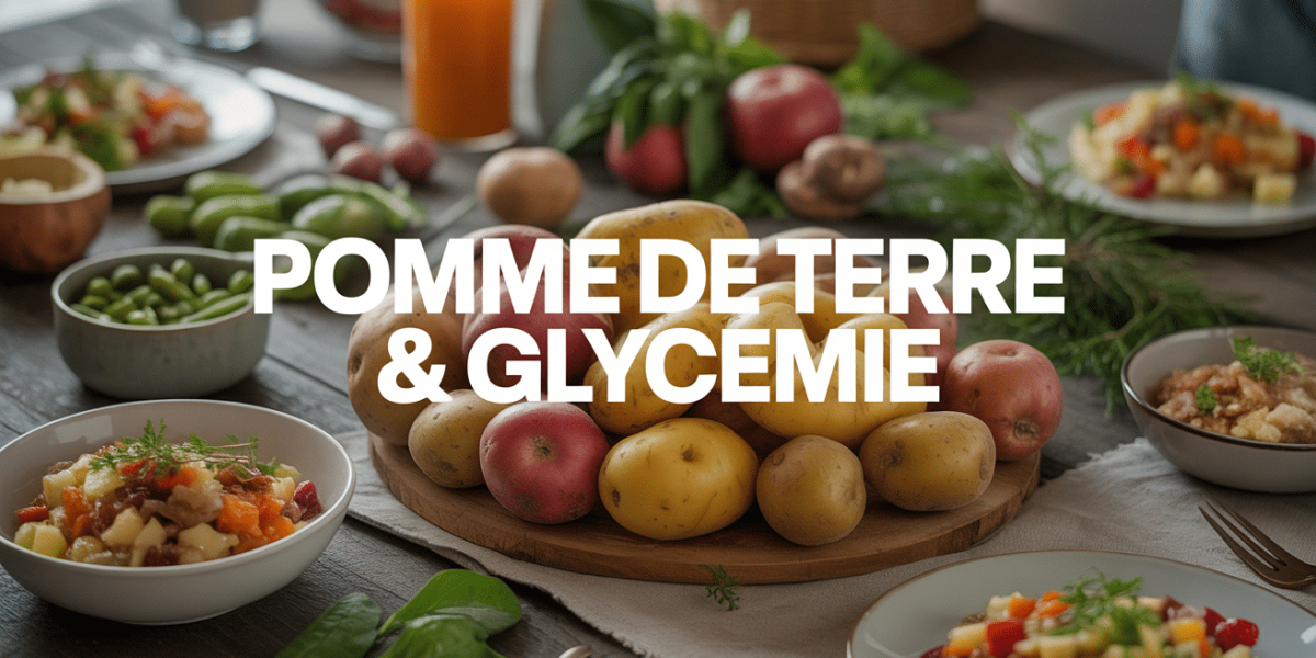 table repas avec pommes de terre glycemie