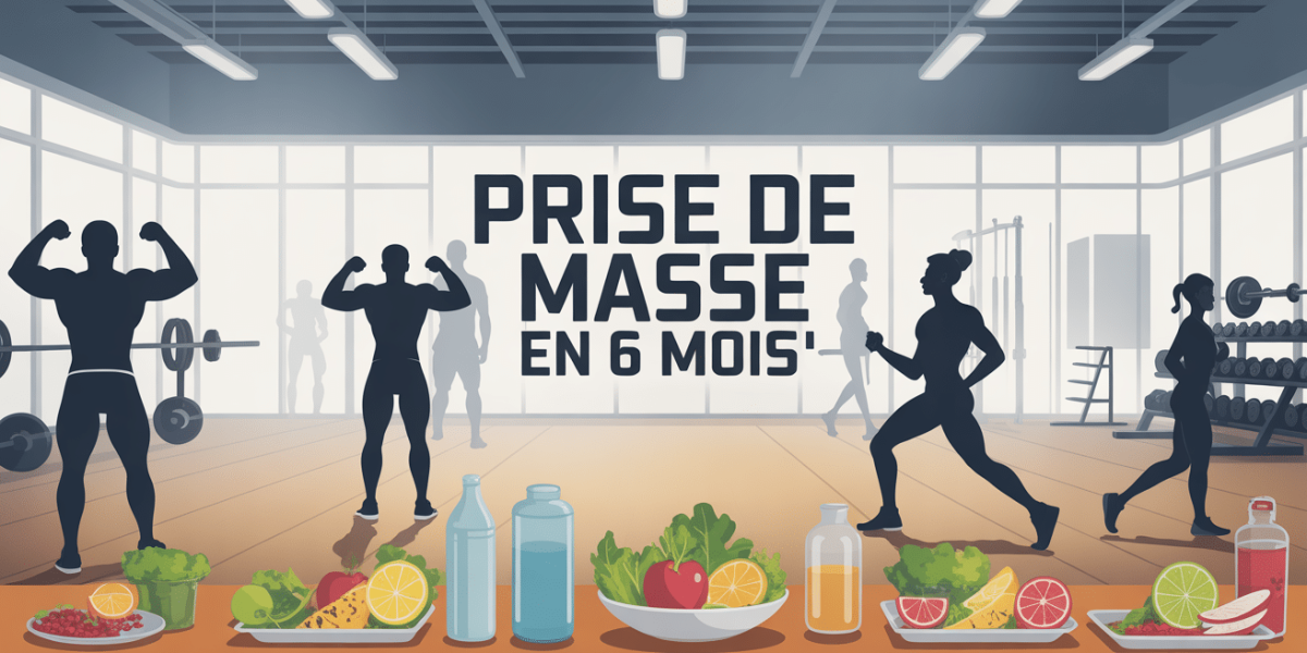 prise de masse 6 mois salle sportive et alimentation