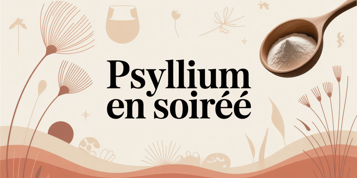 visuel psyllium en soiree tasse cuillere bien-etre digestion