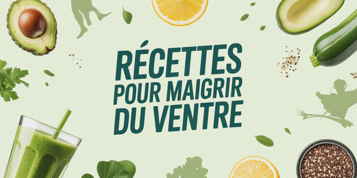 Recette pour maigrir le ventre plat illustration assiette saine
