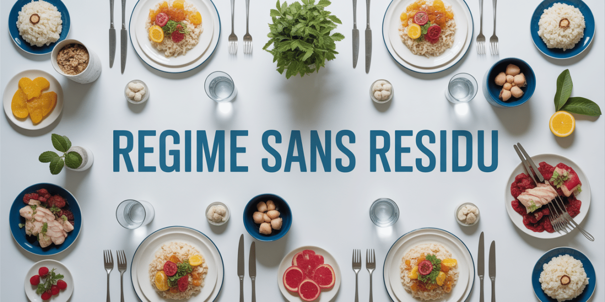 repas regime sans residu coloscopie table aliments autorises