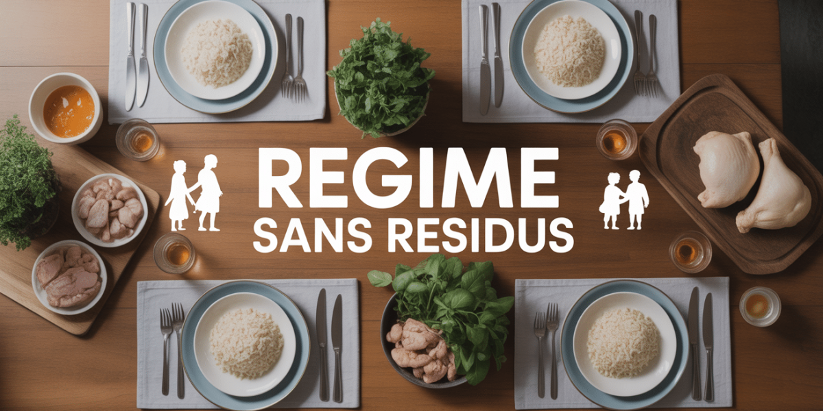 repas sans residus famille assiette riz pates poulet