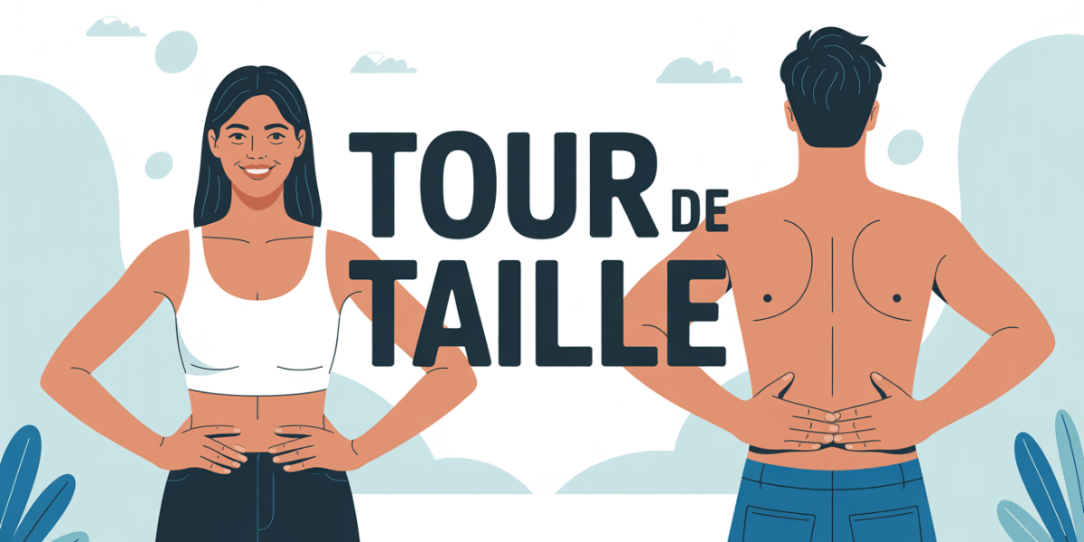 tour de taille femme homme silhouettes saines